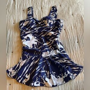 Wave Patterned Swimsuit